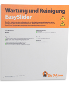 Wartungstafel D: EasySlider